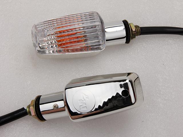 Chrome amber turn signal lights for yamaha road royal v star raider yzf r1 r6