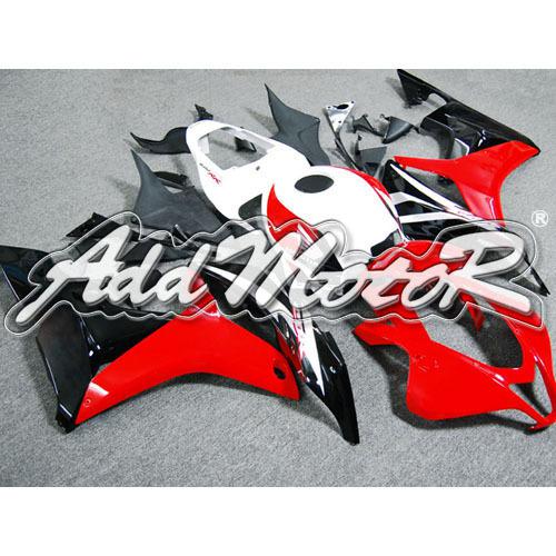 Injection molded fit 2007 2008 cbr600rr 07 08 red black fairing 67n32
