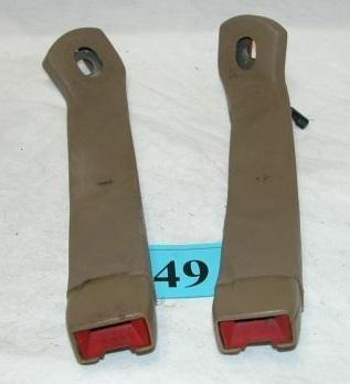 93-02 camaro firebird beige tan front seatbelt buckles