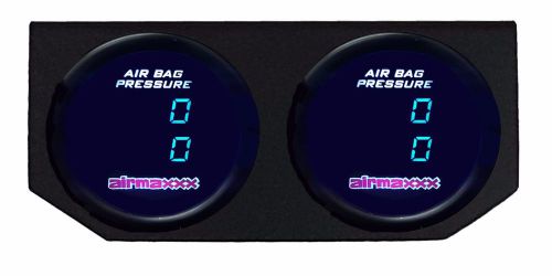 Dual 200psi digital display two gauges &amp; panel no switch air ride suspension