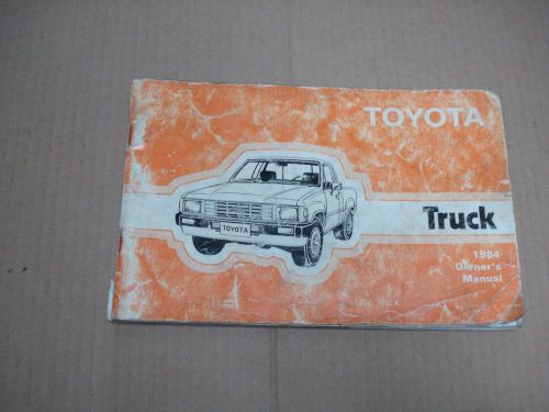 1984 toyota truck owner&#039;s manual