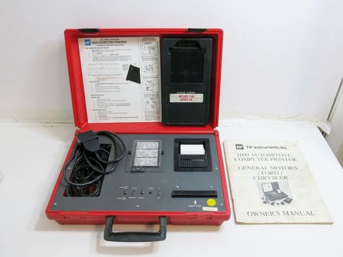 Tif model 1600 gm ford chrysler computer printer in storage case