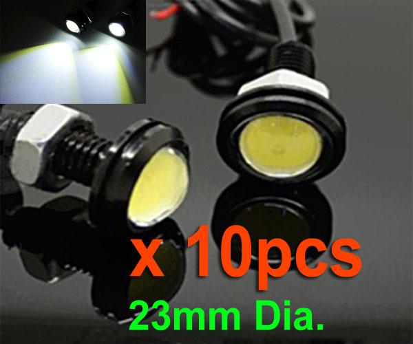 10pcs/lot 9w high power led drl ultra-thin car led eagle eye tail light backup r