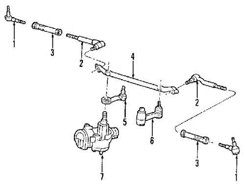 Lincoln f65z3304aa genuine oem factory original center link