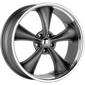 33872828 20x8.5 5x4.5 (5x114.3) wheels rims gray +28 offset alloy 5 spoke