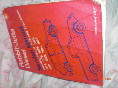 Volkswagen rabbit jetta pickup diesel 80-84 bentley repair manual vw vrd4