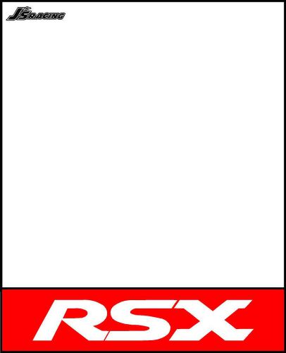 J&#039;s racing decal track number plates rsx red jdm honda acura integra dc5 dc