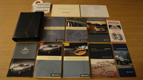 2007 07 lexus is250 is350 owners manual &amp; navigation guide set in storage case