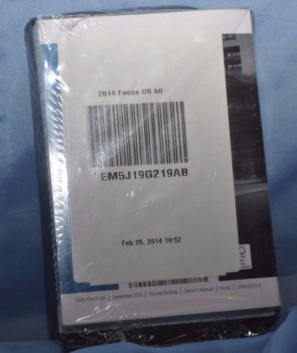 2014 ford focus us kit owner&#039;s manual em5j19g219ab - new oem