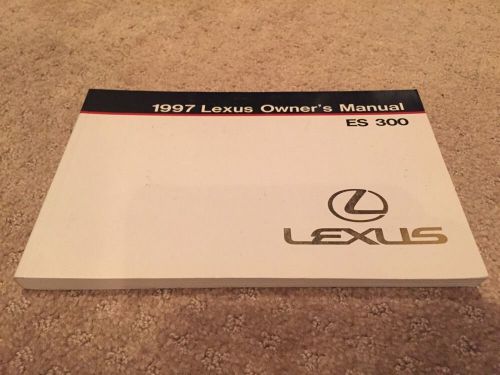 97 1997 lexus es 300 es300 owners owner&#039;s manual book oem