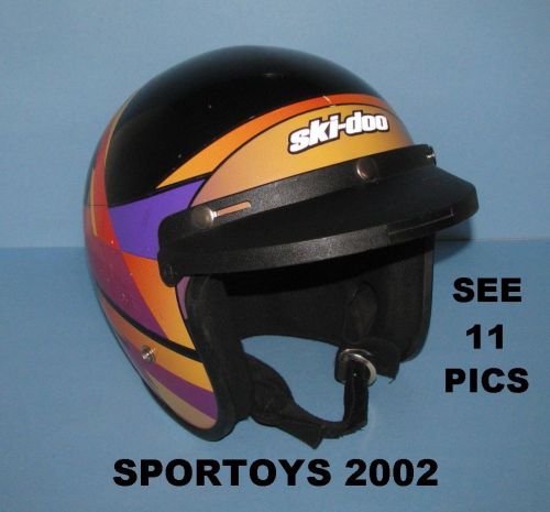 1997 ski-doo snowmobile helmet l yellowstone w/ palette model 100