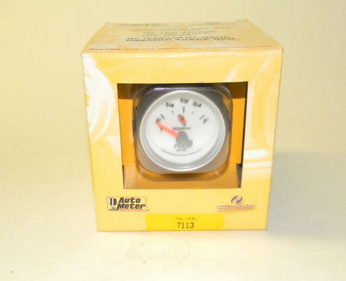 Auto meter p/n 7113 c2 fuel level gauge 2-1/16&#034; electrical (short sweep) reman