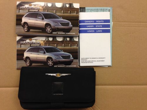 2007 chrysler pacifica factory oem owners manual set in case