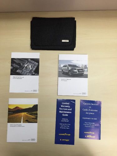 Audi q7 2015 owners manual  books w/case + mmi navigation guide