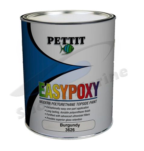 Pettit marine easypoxy polyurethane topside boat paint burgundy quart