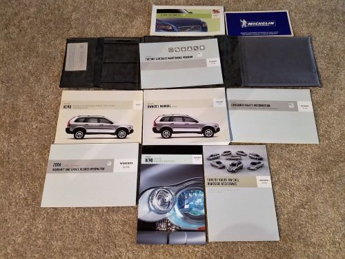 2006 volvo xc90 owners manual with leather case