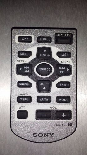 Sony rm-x96 original remote control for car audio system