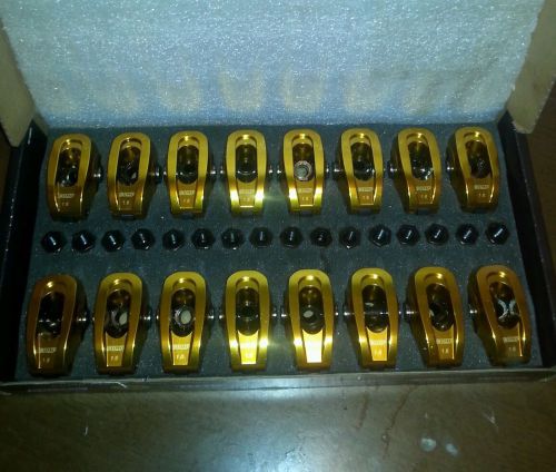 Comp cams ultra-gold aluminum roller rocker arms sbc 1.6 rockers 3/8 stud