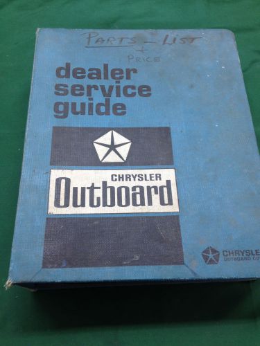 Chrysler outboard 3.5 hp-120 hp service repair electrical parts marine shop 60&#039;s