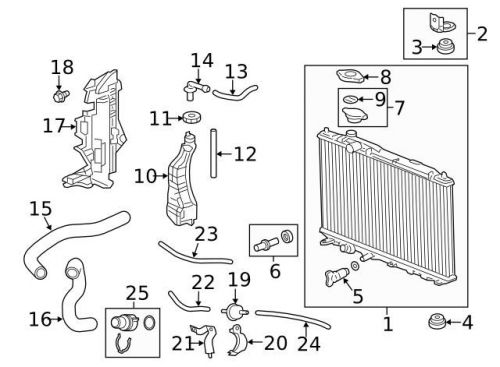 Genuine 2006-2016 honda coolant temp sensor 37870-rta-005