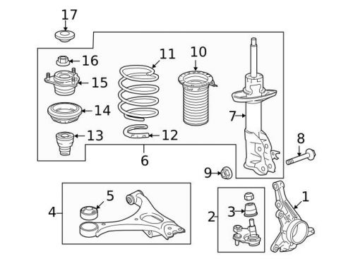 Genuine 2006-2011 honda civic lower ball joint 51230-sna-a03