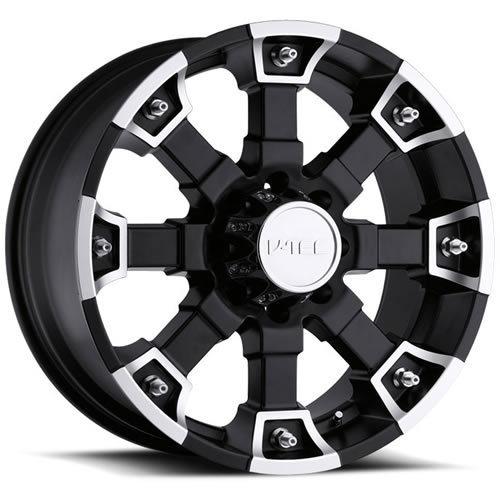 17x8 matte black v-tec brutal  8x170 +0 rims toyo open country mt 295/70/17