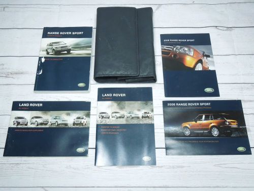 2006 land rover range rover sport owners manual set water damage