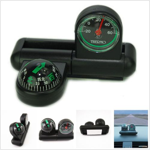 New 2in1 black practical autos pickup compass &amp; thermometer guage for mitsubishi