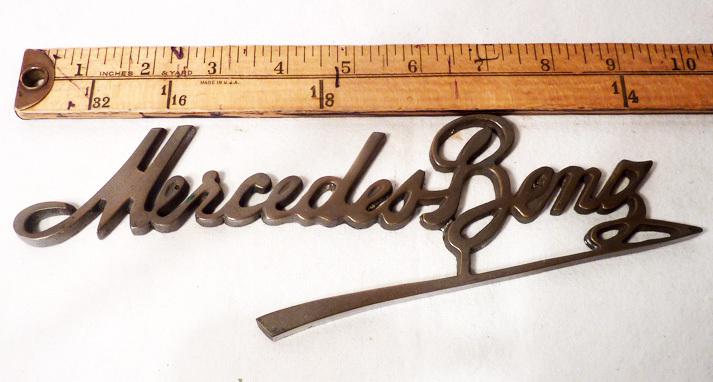 Mercedes benz  rare radiator script  circa 1926