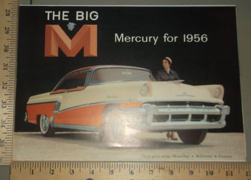 1956 mercury brochure folder original