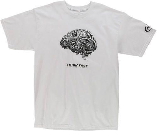 Fmf apparel f351s18124wht2x tee think faster wht 2x