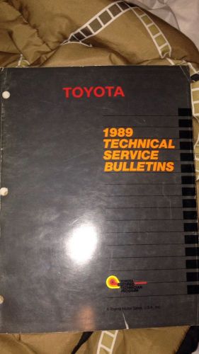 1989 toyota technical service bulletins book(very detailed)