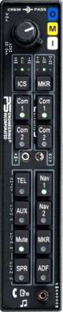 Avionics ps engineering audio panel pma8000b vertical