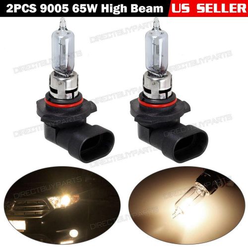 1pair 9005 hb3 high beam headlight halogen bulb 65w 4000k for chevrolet