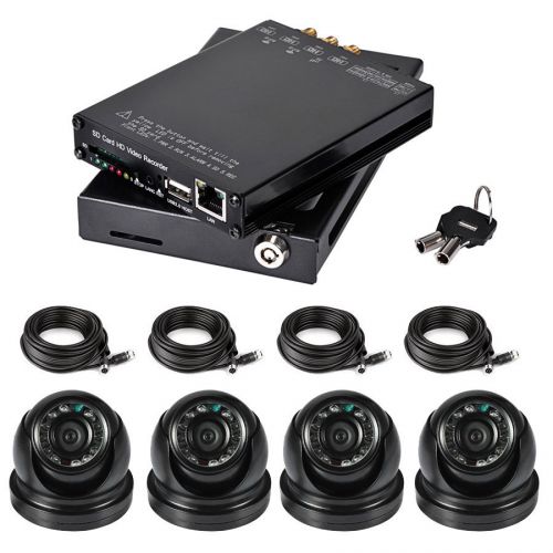 1080p mini 4 ch car dvr &amp; vehicl digital video recorder dvr + 4pcs mini camera