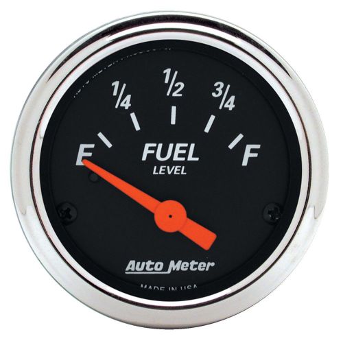 Auto meter 1422 designer black; fuel level gauge