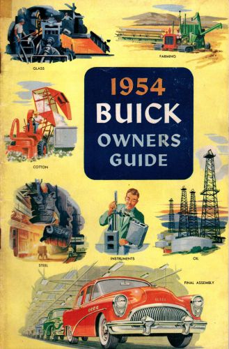 1954 buick original owners manual user guide reference operator book