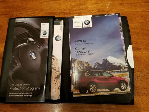 2002 02 bmw x5 3.0i x5 4.4i  x5 4.6is owners manual booklets oem x5