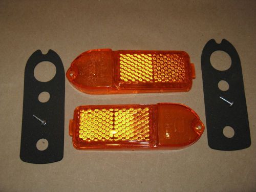 Mgb midget parts new lucas pr l824 front sidemarker lamp lens (also jag)