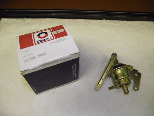 Nos oem ac delco vacuum break part# 17067585 rochester 2bc