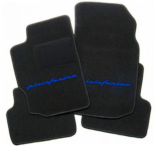 Bl./bleu pf script floor mats for peugeot 406 coupe lhd or rhd