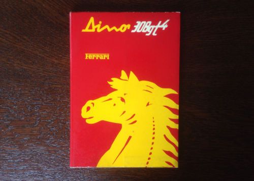 Ferrari dino 308gt4 owners manual. rare! 1978