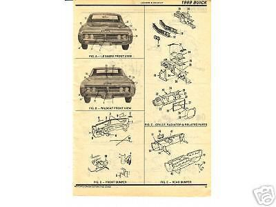 1971 1972 plymouth satellite gtx 71 72 body parts list crash sheets ~