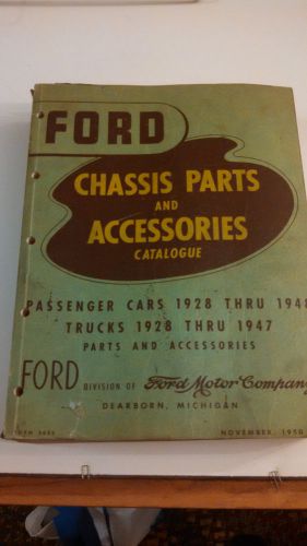 1928-1948 1932 1936 1941 ford car &amp; truck chassis parts catalogue manual