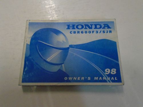 1999 honda cbr600f3 sjr owners manual factory oem book used wear