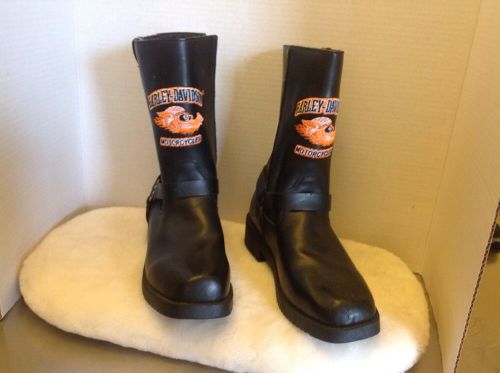 Harley-davidson black boots. &#034;new&#034;.   sz 6