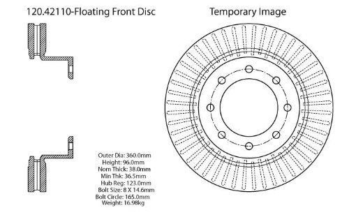 Centric (121.42110) brake rotor