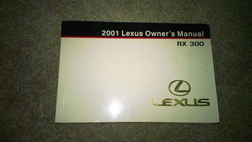 01 lexus rx 300 owners manual