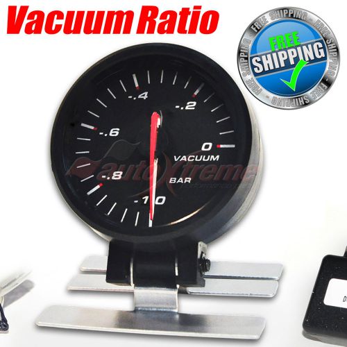 60mm 12v car gauge blue light stepper motor 270 degree scale meter vacuum ratio