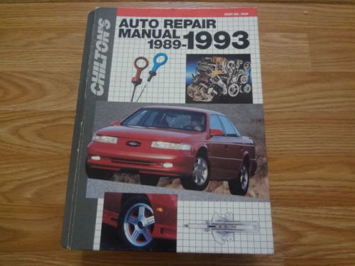 1992 edition of chilton&#039;s auto repair manual 1989-1993 part no. 7909